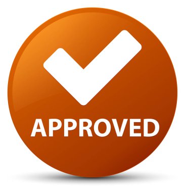 Onaylı (simge doğrulama) düğmesini yuvarlak kahverengi