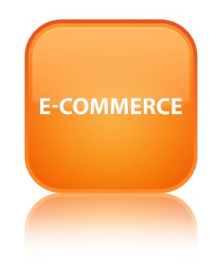 E-ticaret özel turuncu kare düğme