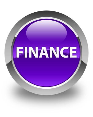 Finans parlak mor yuvarlak düğme