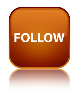 Özel kahverengi kare düğmesini izleyin