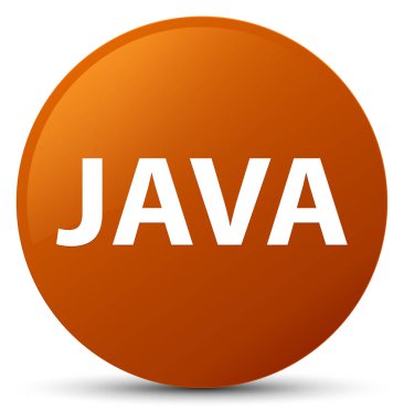 Java kahverengi yuvarlak düğmesi