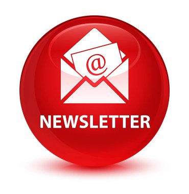 Bülten camsı kırmızı yuvarlak düğmesi