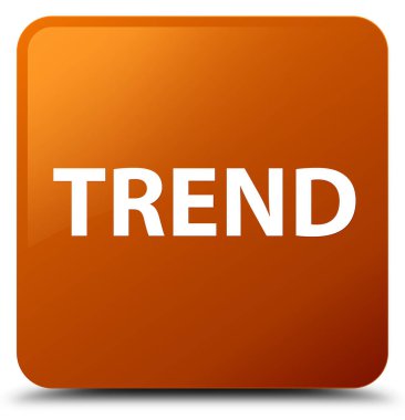 Eğilim kahverengi kare düğme