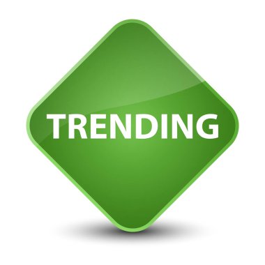 Zarif yumuşak yeşil elmas düğmesini eğilimleri