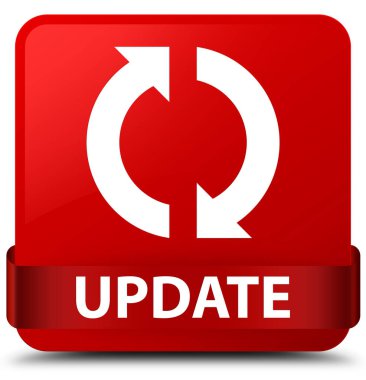 Güncelleştirme kırmızı kare düğmesini kırmızı kurdele orta