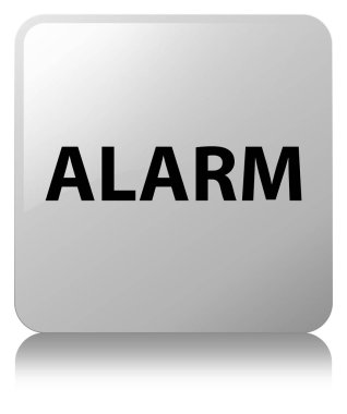 Alarm beyaz kare düğmesi