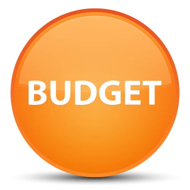 Bütçe özel turuncu yuvarlak düğmesine