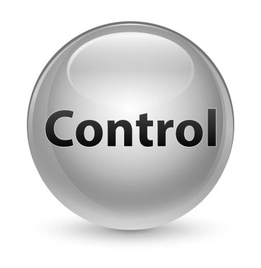 Kontrol camsı beyaz yuvarlak düğmesi