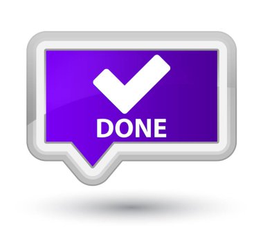 (Simge doğrulama) asal mor banner buton