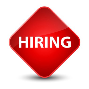 Zarif kırmızı elmas düğme işe