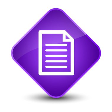 Sayfa simgesi zarif mor elmas düğmesi