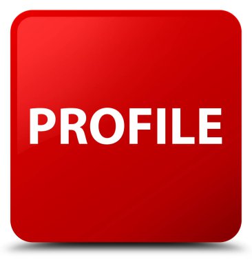 Profil kırmızı kare düğme
