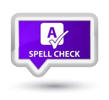 Yazım denetimi ana mor bayrak düğmesini