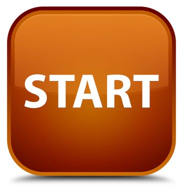 Başlangıç özel kahverengi kare düğme