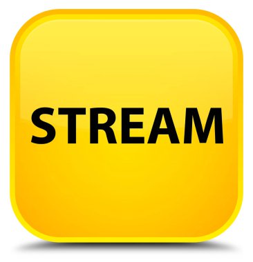 Akışı özel sarı kare düğme