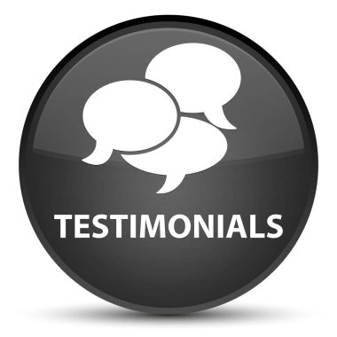 Görüşler (yorum simgesi) özel siyah yuvarlak düğmesi