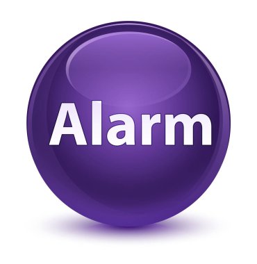 Alarm cam gibi mor yuvarlak düğmesi