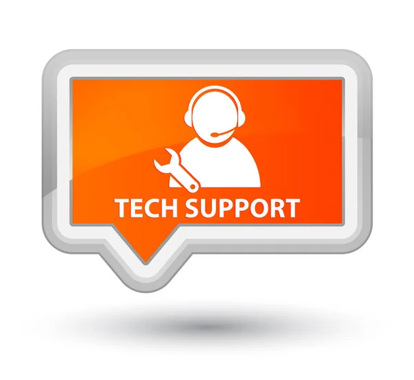 Tech support prime orange banner button