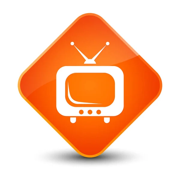 TV elegant orange diamant ikonknappen — Stockfoto