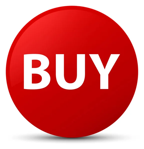 Kaufen roten runden Knopf — Stockfoto