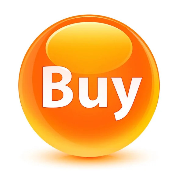 Kaufen glasig orange runden Knopf — Stockfoto