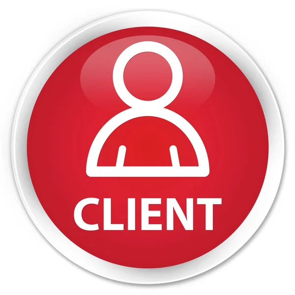 Client (icono de miembro) botón redondo rojo premium —  Fotos de Stock