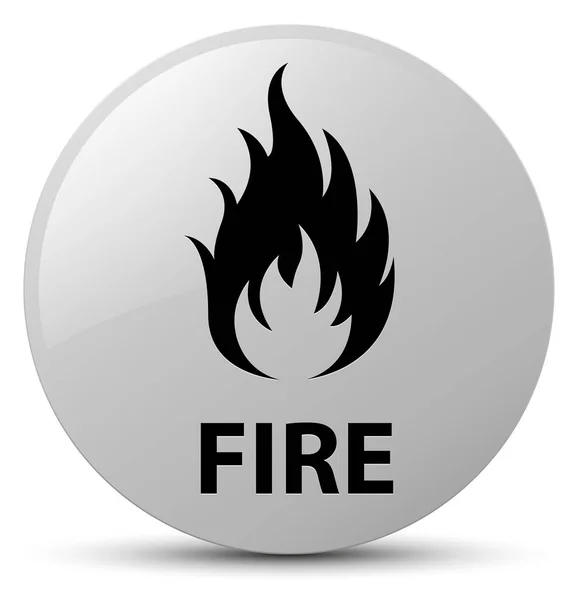 화재 버튼 라운드 화이트 — 스톡 사진