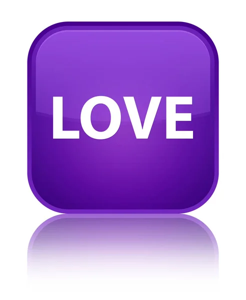 Amor botón cuadrado púrpura especial — Foto de Stock