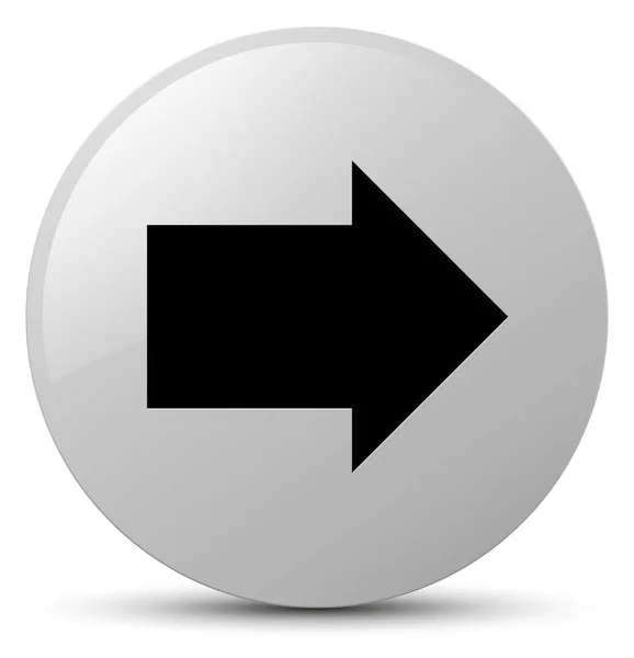 次の矢印アイコン白い円形のボタン — ストック写真