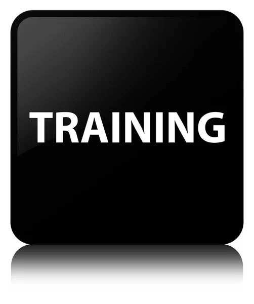 Training black square button — Stock Photo, Image