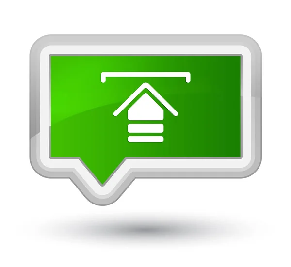 Upload icon prime green banner button
