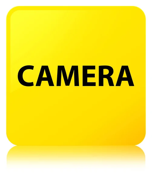 Caméra bouton carré jaune — Photo