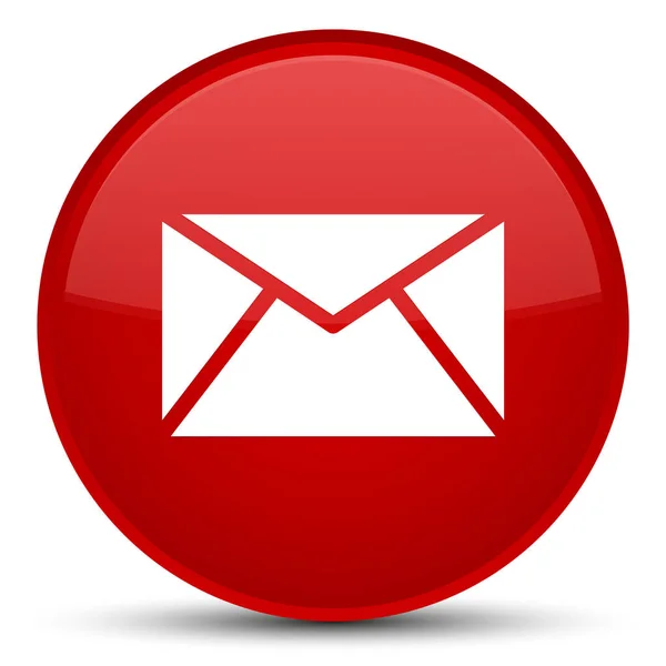 Email icon special red round button — Stock Photo, Image