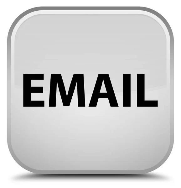 이메일 특별 한 흰색 사각형 버튼 — 스톡 사진