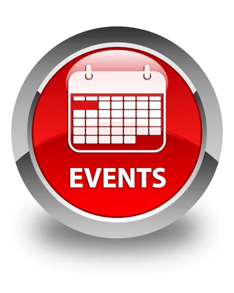 Events (calendar icon) glossy red round button