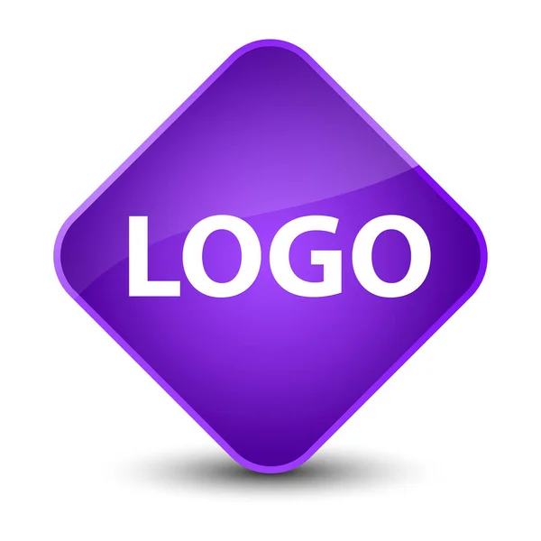 Logo elegante pulsante diamante viola — Foto Stock