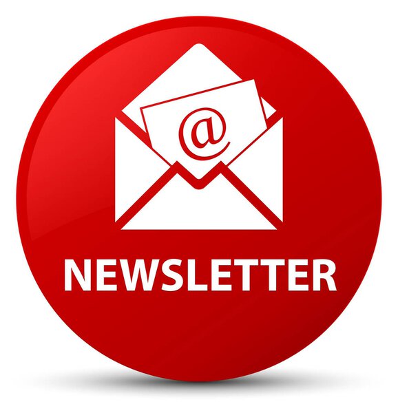 Newsletter red round button
