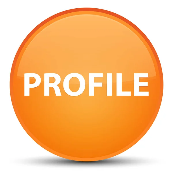 Specjalne pomarańczowy przycisk okrągły profil — Zdjęcie stockowe