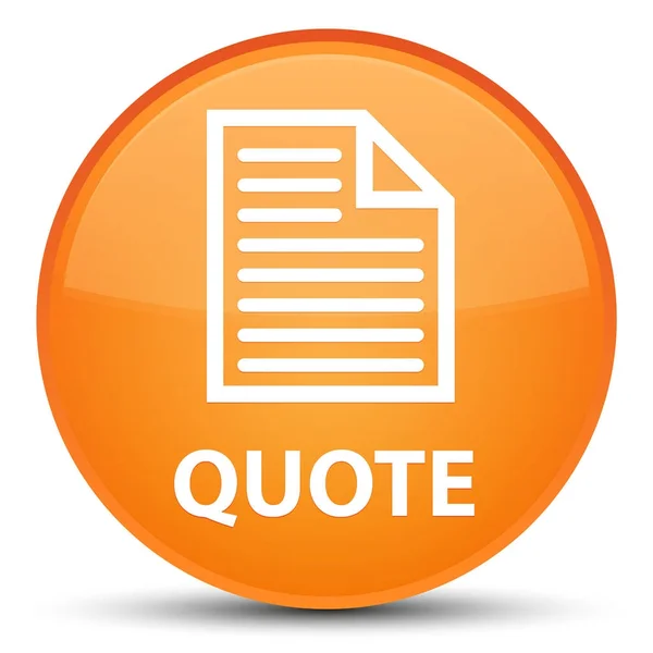 Quote (page icon) special orange round button