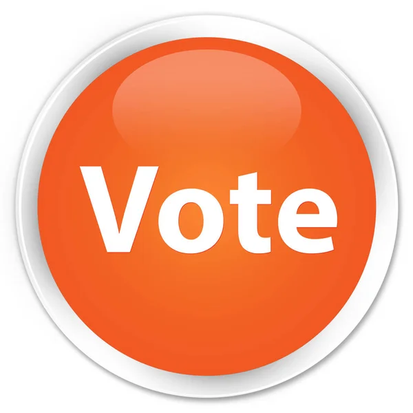Vota premio arancio pulsante rotondo — Foto Stock