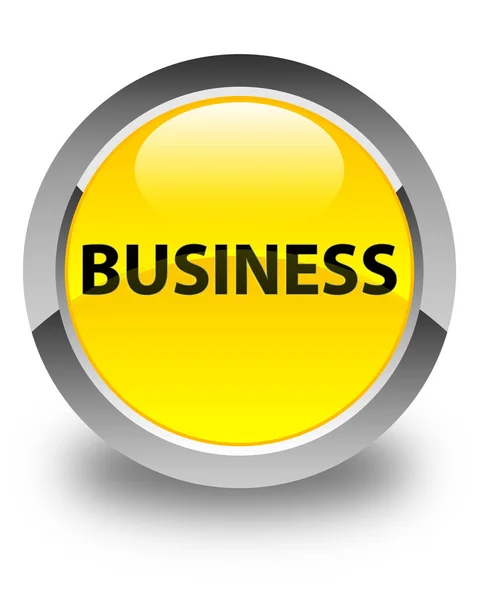 Business glossy yellow round button — Stock Photo, Image