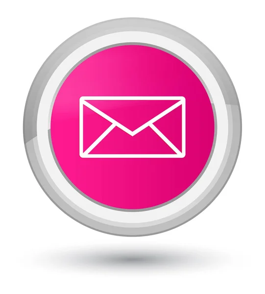 Icono de correo electrónico botón redondo rosa primo — Foto de Stock