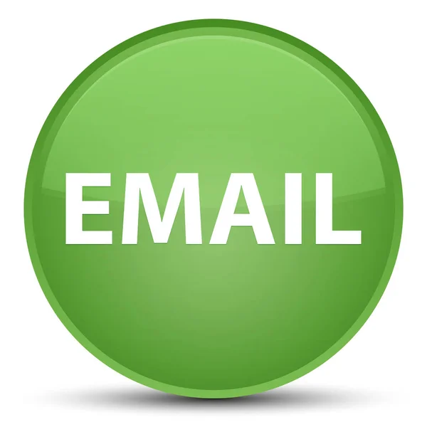 Ηλεκτρονικού ταχυδρομείου ειδικό μαλακό πράσινο στρογγυλό κουμπί — Φωτογραφία Αρχείου