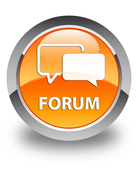 Forum glossy orange round button