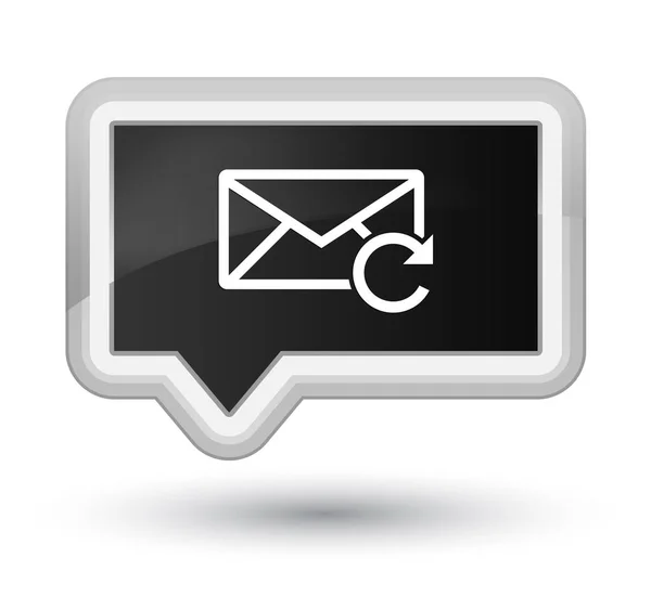 E-posta kutsal kişilerin resmi ana siyah afiş düğme Yenile — Stok fotoğraf