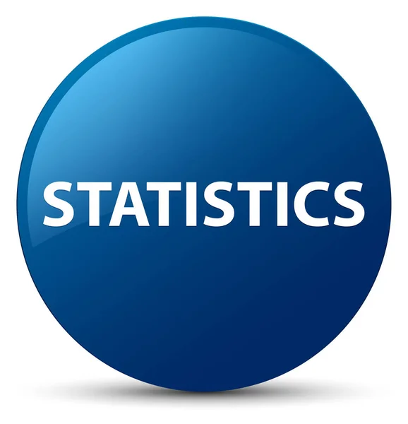 Statistik blauer runder Knopf — Stockfoto