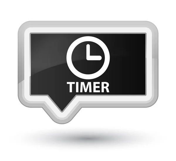 Timer prime black banner button — Stock Photo, Image