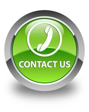 (telefon simgesi) parlak düğme yeşil iletişim