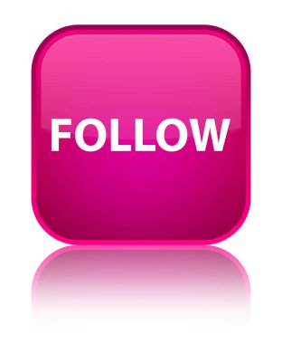 Özel pembe kare düğmesini izleyin