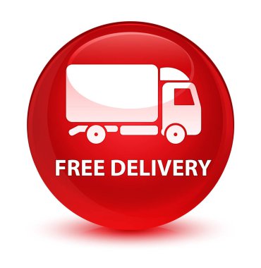 Ücretsiz teslimat camsı kırmızı yuvarlak düğmesi